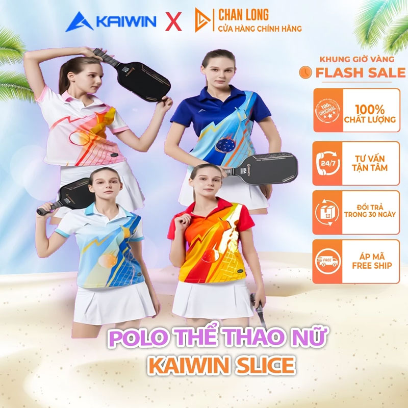 Áo Polo Nữ Thể Thao Kaiwin Slice
