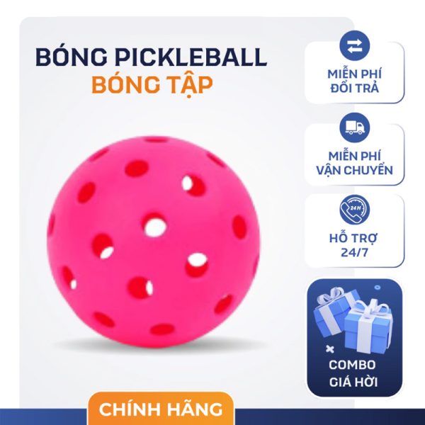 Bóng Pickleball Tập Luyện Màu Hồng