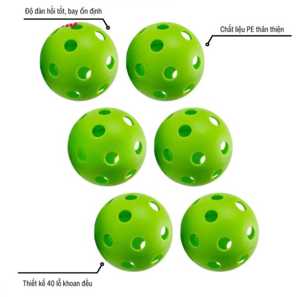 Bóng Pickleball Màu Xanh 40 Lỗ
