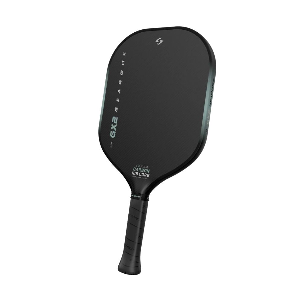 Góc 3/4 trái vợt Pickleball Gearbox GX2 Hyper 16mm
