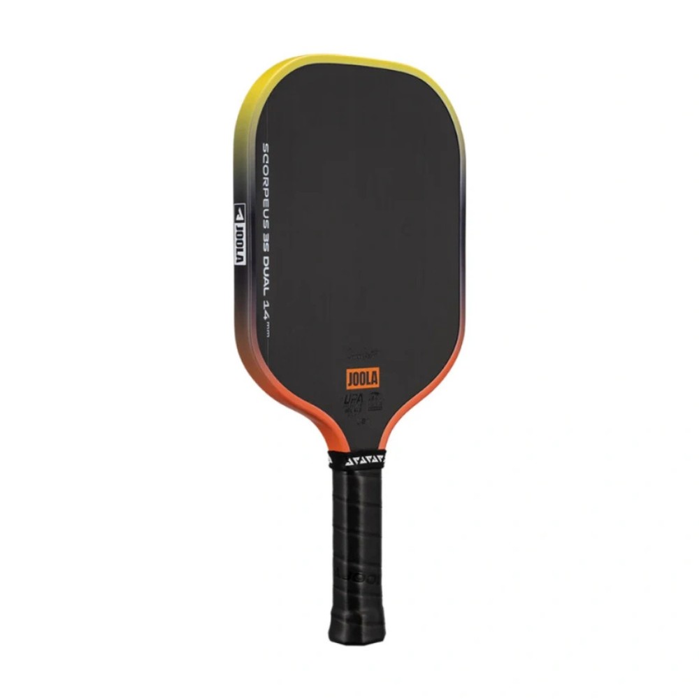 Góc 3/4 trái vợt Pickleball Joola Scorpeus 3S Dual 14mm