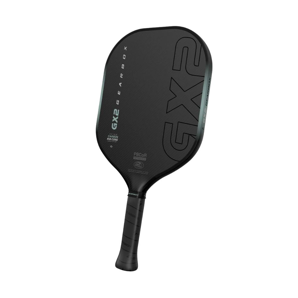 Góc 3/4 vợt Pickleball Gearbox GX2 Hyper 16mm