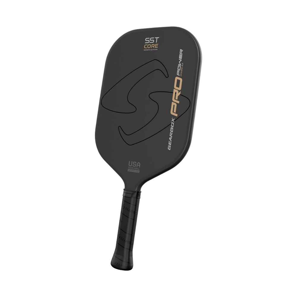 Góc 3/4 vợt Pickleball Gearbox Pro Power Integra 14mm