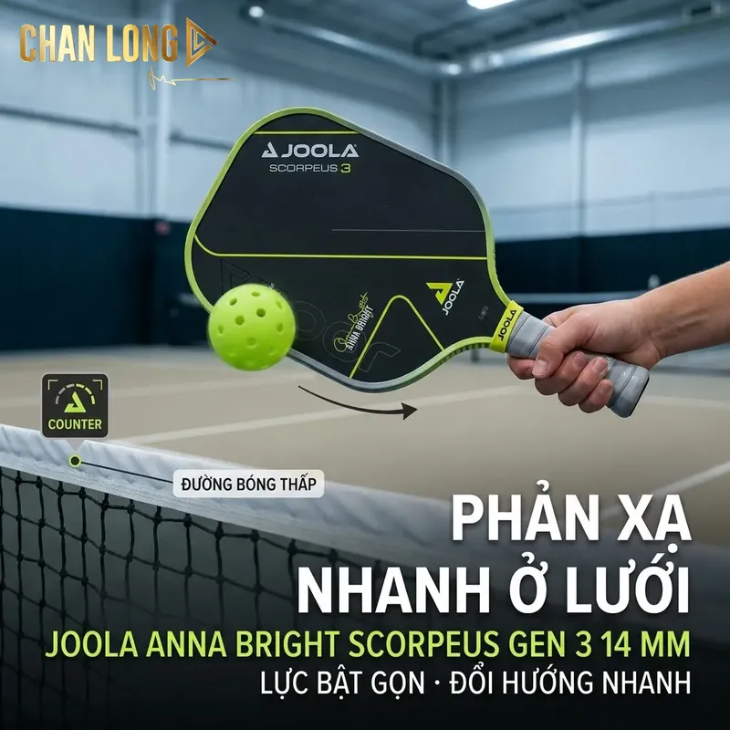 Hiệu suất thực tế trên sân của Joola Anna Bright Scorpeus Gen 3 14mm