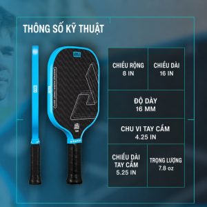 Thông số Vợt Pickleball Joola Scorpeus Double Vision 16mm