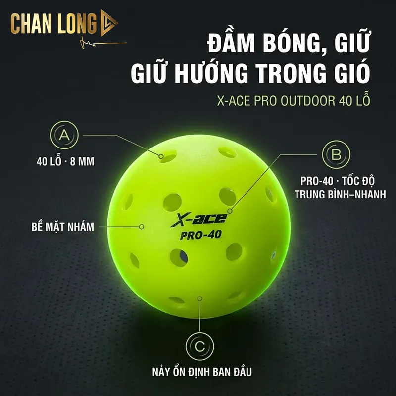 Hiệu suất thực tế trên sân của X-ACE Pro Outdoor 40 Lỗ