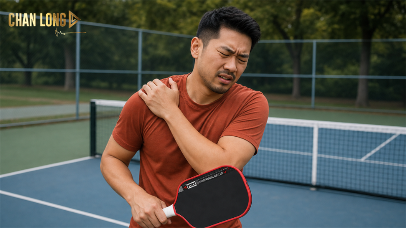 Chấn thương vai khi chơi Pickleball thường thể do đập bóng sai tư thế