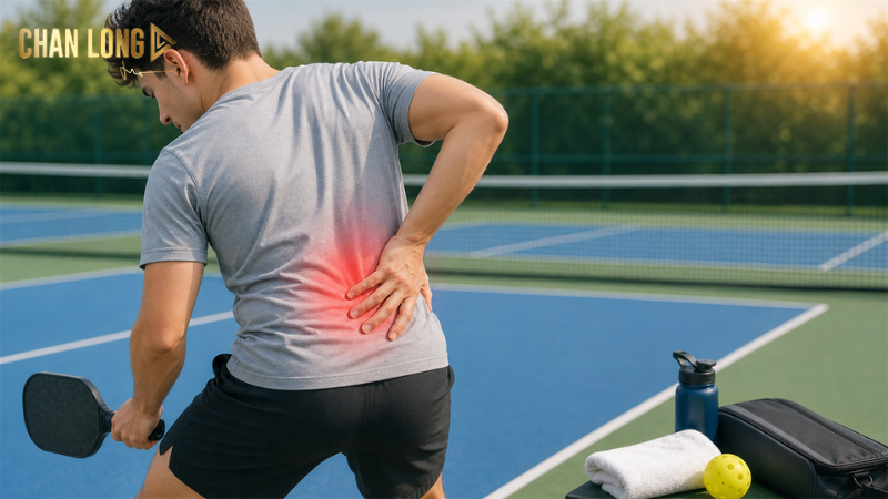 Đau lưng dưới và hông khi chơi Pickleball
