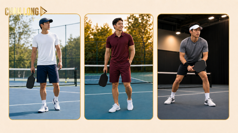 Gợi ý trang phục chơi Pickleball cho nam