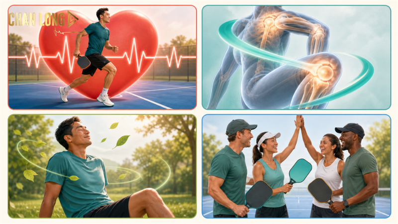 Những lợi ích khác của Pickleball ngoài giảm cân