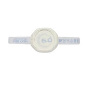 Hình ảnh cận cảnh đáy cán Six Zero Boulder Opal 14mm, thể hiện chi tiết hoàn thiện tay cầm và nhận diện thương hiệu Six Zero.