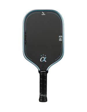 Hình ảnh Vợt Pickleball Kamito Alpha X 3 Sao Triple Star 16mm màu xanh lam, thiết kế thể thao hiện đại với mặt vợt Carbon Toray và lõi Triple Foam Core.