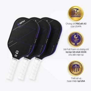 Chứng nhận vợt Pickleball RPM Q2 14mm Elongated