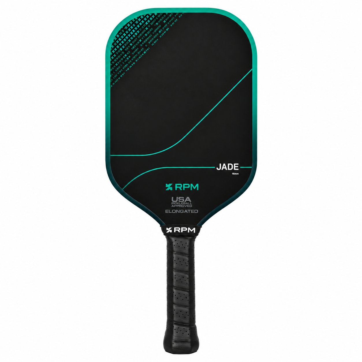 Vợt Pickleball RPM Jade 16mm Elongated sử dụng lõi MPP Floating Core 16mm, mặt SICmatrix, thiên tấn công, tạo xoáy và tăng tầm với khi đánh bóng.