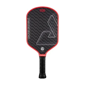 Vợt Pickleball Joola Hyperion Double Vision Red 16mm màu đỏ, mặt sợi Aramid, lõi tổ ong Reactive Honeycomb Polymer Core và thiết kế thuôn dài.