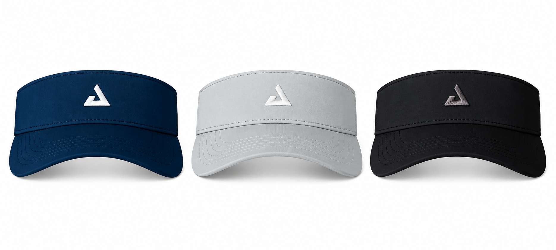 Mũ Pickleball JOOLA Essential Visor với 3 màu xanh Navy, xám Gravity Gray và đen Black