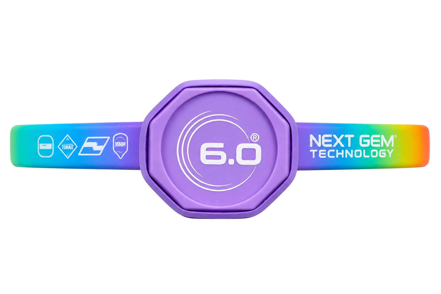 Đáy cán Vợt Pickleball Six Zero Coral Rainbow Pro Edition 16mm
