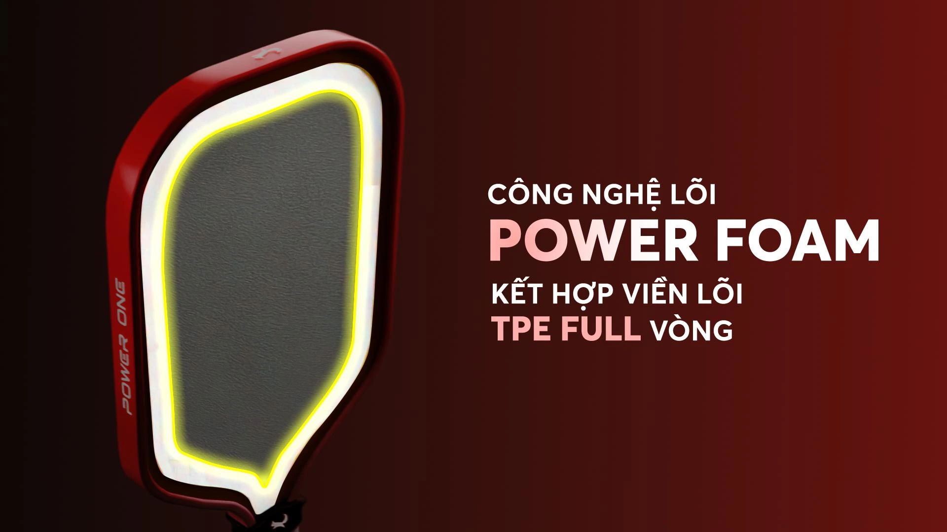 Infographic thông số vợt Zocker Power One x Đạt Trố màu hồng, chiều dài 41,9 cm, lõi 16 mm.